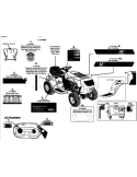 Page E Diagram and Parts List for 13AO772G055 2008 Yard Man Lawn Tractor